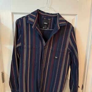 Vans Blue and Red Lightweight Shirt Jacket